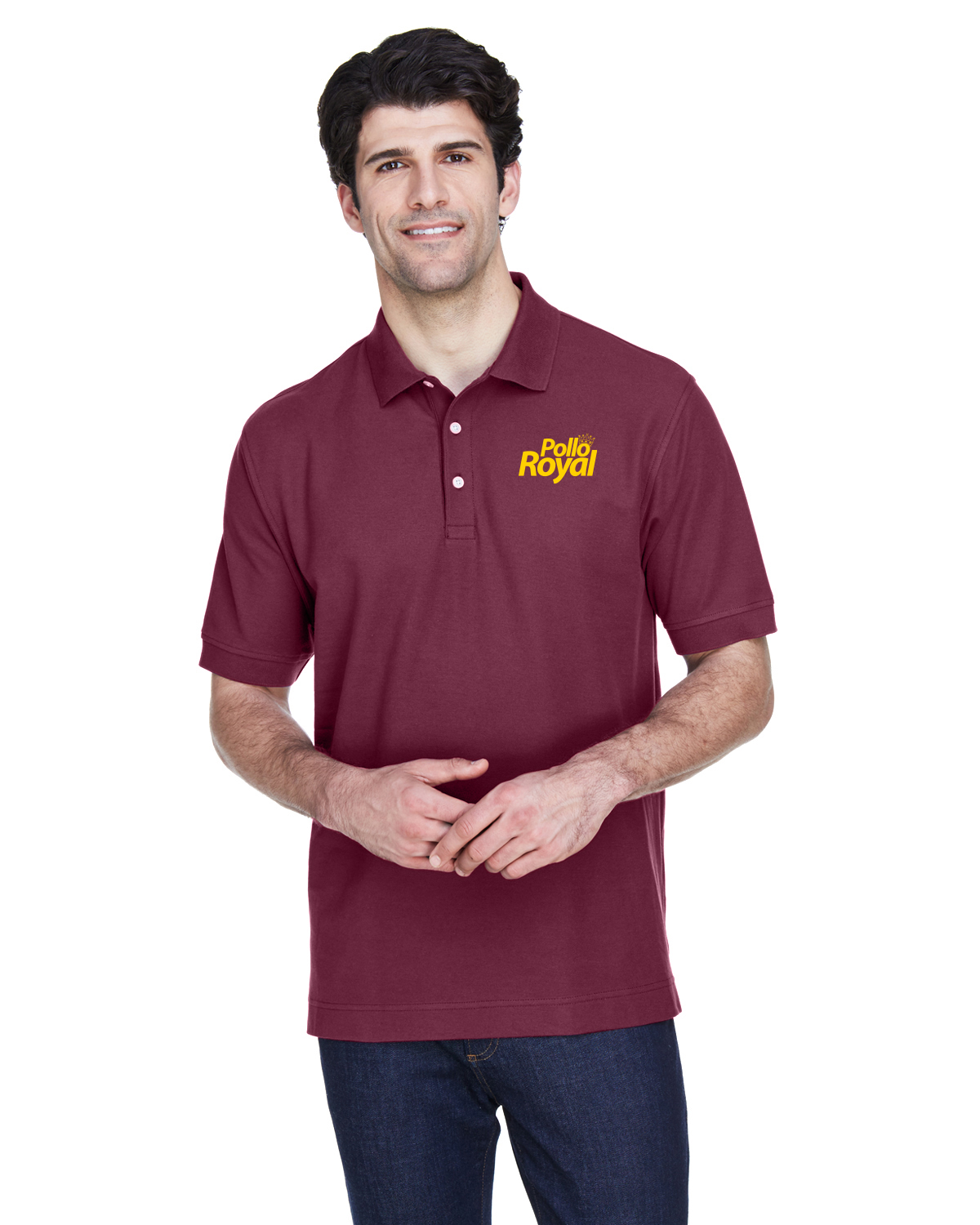 Pollo Royal D100 Devon & Jones Men's Pima PiquÃ© Short-Sleeve Polo